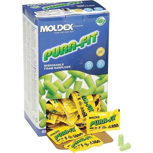 Earplugs 200/Box Pura Fit Foam Uncorded NRR 33 Moldex 6800 (3Boxes) + FREE SHIPP