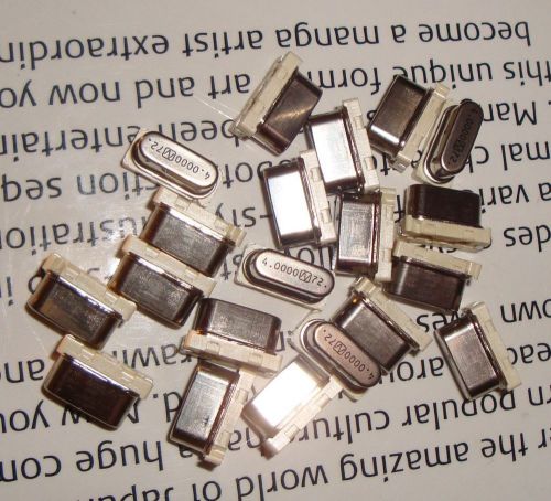 20pcs 4 MHz quartz crystal for microcontroller, SMD #