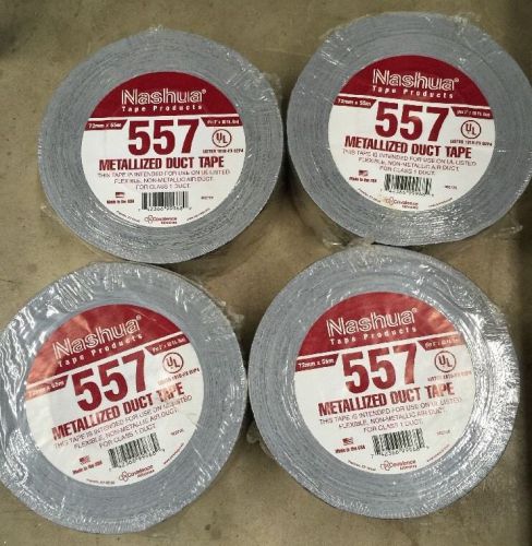 4 Rolls Nashua 557 Premium UL181 B-FX Duct Tape (B2)