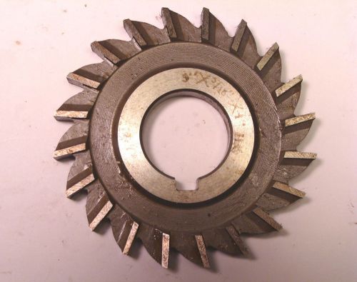 NOS HSS PLAIN TOOTH SIDE &amp; FACE Horizontal MILLING CUTTER 3&#034;x5/16&#034;x1&#034;