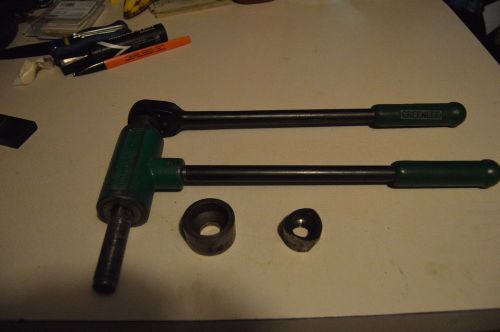 GREENLEE RATCHETING 1804 KNOCKOUT PULLER w/ 1&#034; bit