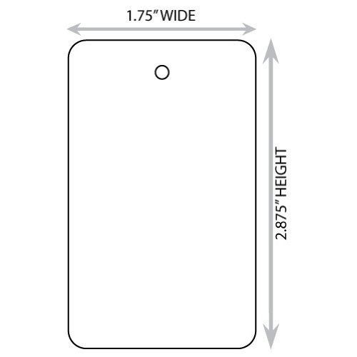 Kenco Large (1.75&#034; X 2.875&#034;) White Blank Merchandise Tag. Case of 2,000 Tags.