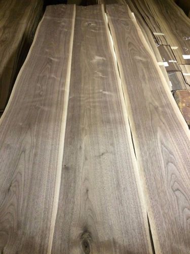 Wood Walnut Veneer 110X10 total 3pcs RAW VENEER  N418.