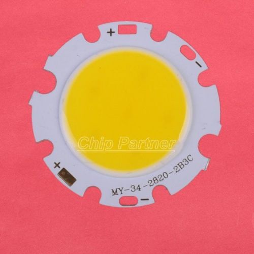 3W Warm White COB High Power LED Roundness LED Light Emitting Diode 28mm