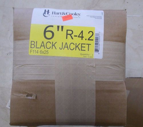 Hart &amp; Cooley 6&#034; F114 6 x 25  Back Jacket Flex Air Duct Class 1 R-4,2 NIB