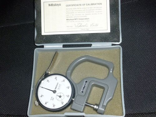 MICROMETER -DIAL THICKNESS GAGE MITUTOYO 7300   0.0-.500 inch. in 1000ths -.001