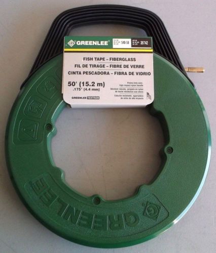 Greenlee 540-50 Fiberglass Fish Tape 50&#039; x .175&#034; w/ Case 35742