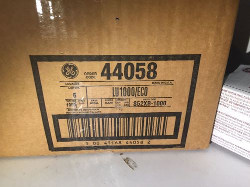 NEW GENERAL ELECTRIC HIGH PRESSURE SODIUM LAMP LU1000/ECO