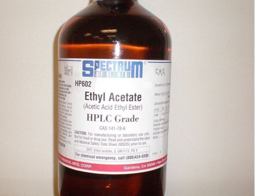 Spectrum ethyl acetate (acetic acid ethyl ester) hplc grade 100 ml 99.8% for sale