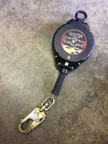 Guardian Fall Protection 42002 Velocity Retractable Lanyard Lifeline  30&#039; Galv