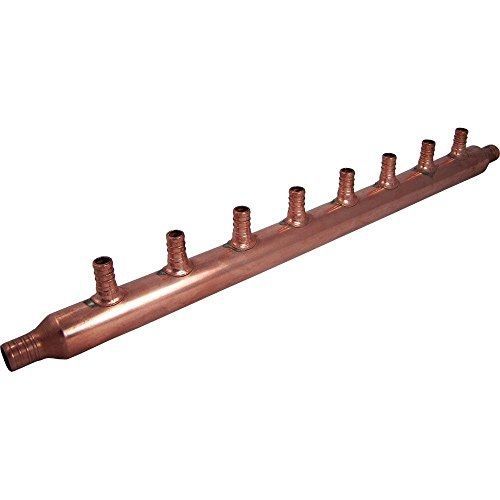 SharkBite 22790 8-Port Open Copper PEX Manifolds, 1-Inch Trunk, 3/4-Inch,