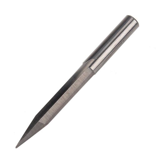 0.6mmx6mm double edge carbide flat bottom engraving router cnc bit 25 degress for sale