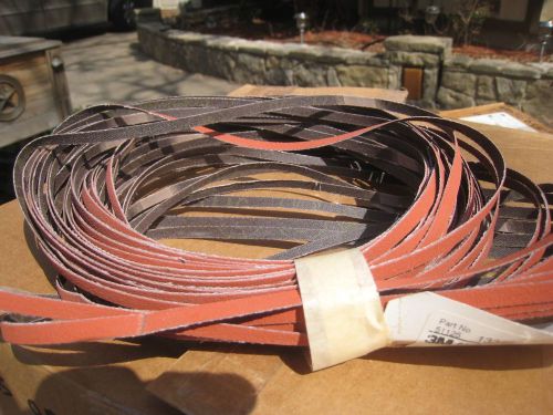 3M 977F FABRILOK  Belts Size 1/4 &#034; in X 24 &#034; long  Lot of 50  Grade 120 #13346