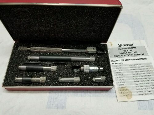 starrett inside micrometer set