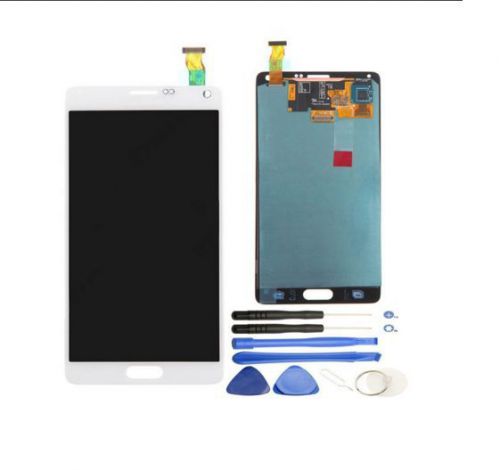 White LCD Screen + Touch Digitizer For Samsung Galaxy Note 4 N910 N910A N910T