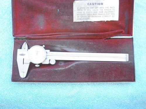 MITUTOYO DIAL CALIPERS MODEL No.505-255   0-6 INCHES  /.001