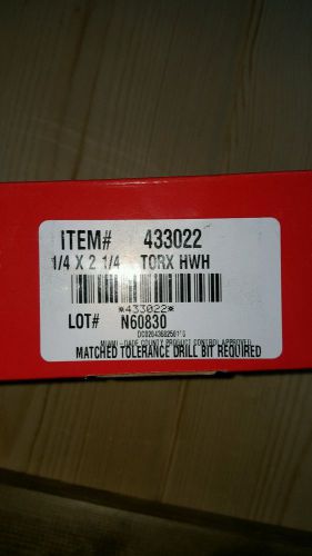 hilti torx hwh 1/4 x 2 1/4