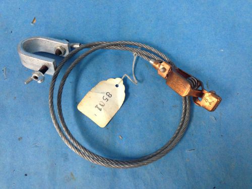 Mueller Elec. Co. 25-C Copper Alligator Clip Grounding Cable 3&#039; Long