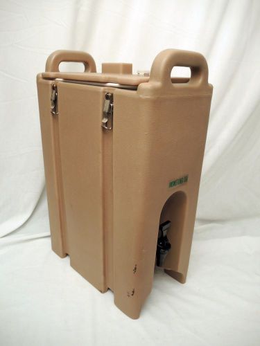 CAMBRO TAN - BROWN 500LCD 4 3/4  GALLON HOT-COLD  DISPENSER