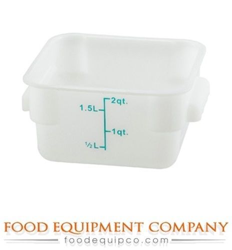 Winco PESC-2 Storage Container, 2 quart, square - Case of 60