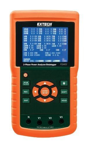 Extech PQ3450 3-Phase Power Analyzer/Data Logger