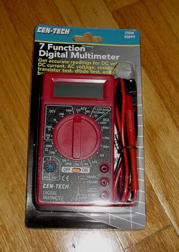 New Cen-Tech 7 Function Digital Multimeter