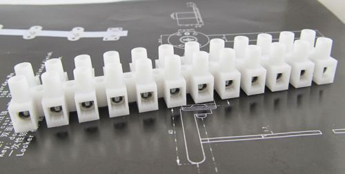 Connector 12 position terminal block  strip  380v 30a wire connecting 2 row for sale