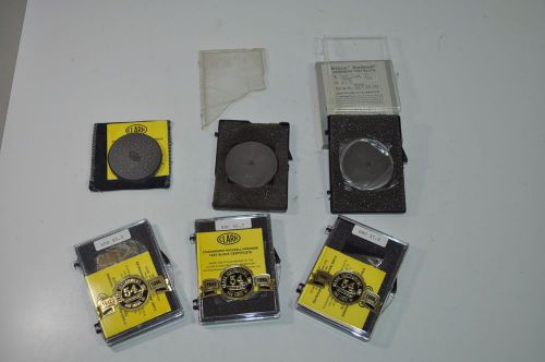 Lot of 6 Clark &amp; Wilson Rockwell Harness Testing Blocks 48.2 45.7 37.8 45.5 46.4