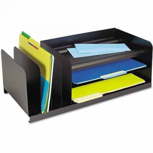 SteelMaster Legal-Size Organizer, 7 Sections, Steel, 25-7/8 X 11 X 8-1/8 ,