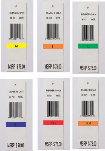 label : 2000 pcs custom printed PRICE TAG LABELS ( 1 or 2 ink color)