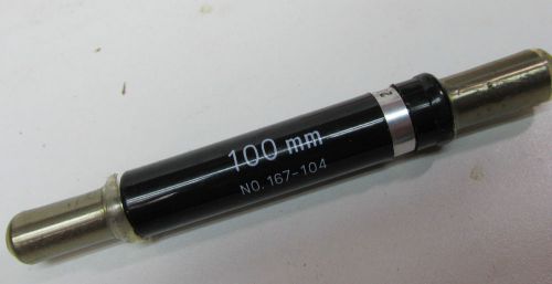 100 MM MITUTOYO MICROMETER SETTING BAR GAUGE SETTING GAUGE MITUTOYO # 167-104