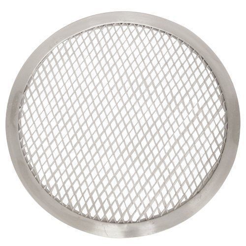 Thunder Group ALPZ12 Seamless-Rim Aluminum Pizza Screen, 12 Inch New