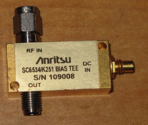 Anritsu Model K251 Ultra-Wideband Bias Tee 50 KHz to 40 GHz