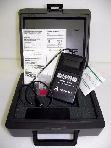 Tqm etg electronic thickness gauge / majestech tqm etg w/ no-nonsense 4 mo wrnty for sale