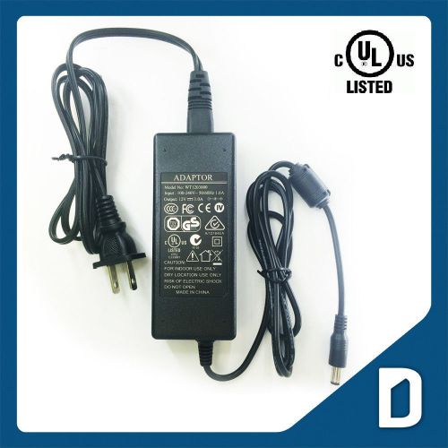 DC 12V 3A 36W Switching Power Supply UL Transformer Driver Adapter Converter LED