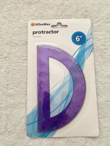 NEW OfficeMax 6&#034; protractor purple