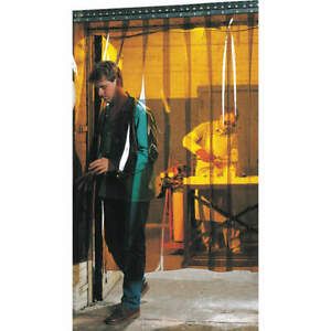 STEINER 73512 Welding Strip Curtain,6 x 8 ft,Amber,PVC