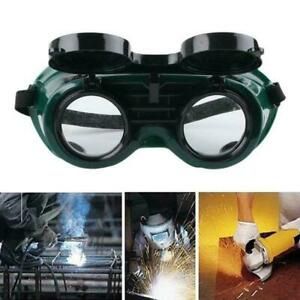 2021 New Welding Cutting Welders Goggles Glasses Flip Lenses Up Dark Green X1L0