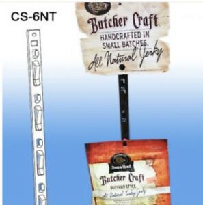 Clip Strip® Merchandising Strip, 6 Hooks, No Tape, CS-6NT with snap on header