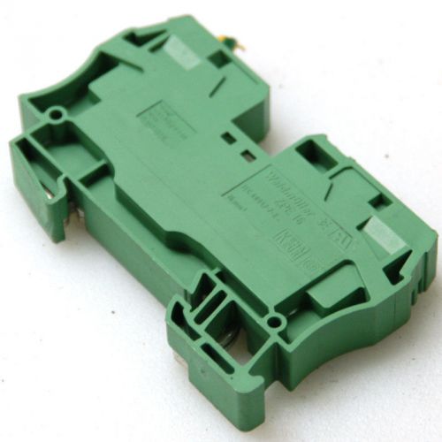 Lot of 48 weidmuller zpe-16 16mm terminal blocks-green for sale