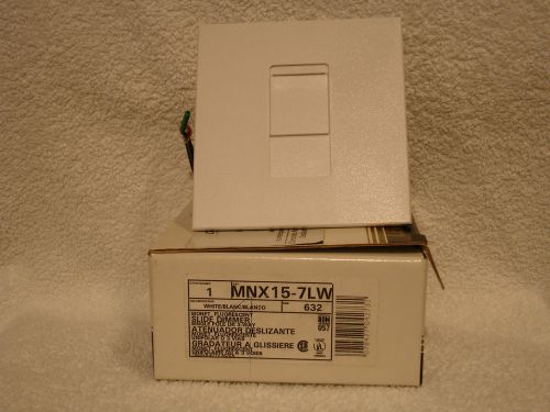 Leviton monet slide dimmer mnx15-7lw (nos) white for sale