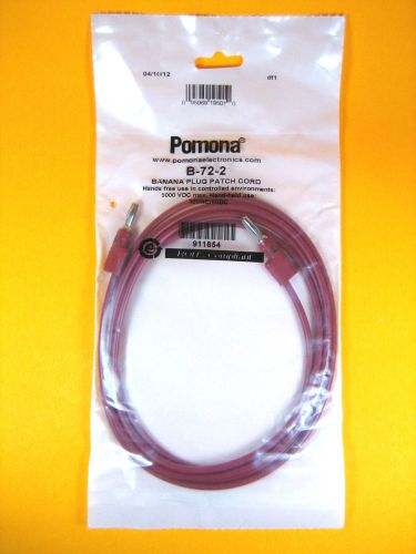 Pomona -  B-72-2 -  Banana Plug Patch Cord 5000 VDC max. 30VAC/60DC