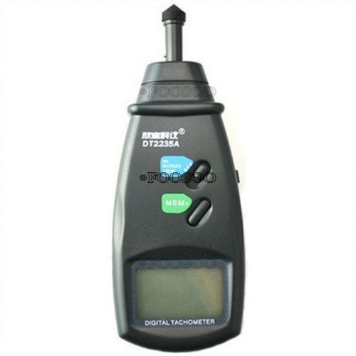 METRIC LINEAR SPEED DIGITAL GAUGE MEASURE TESTER CONTACT TACHOMETER DT2235A