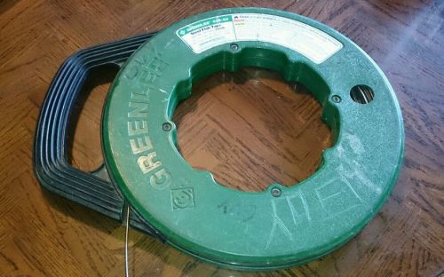 GREENLEE 200&#039; x 1/8&#034; x .060&#034; STEEL FISH TAPE 438-20 - 200 FT FEET FOOT - USA