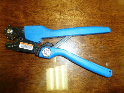 T&amp;B Thomas &amp; Betts TBM25S Color-Keyed Ratcheting Crimp Tool #10-2 GA XLNT SHAPE!