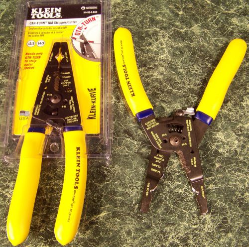 Klein Tool QTR TURN NM - B WIRE STRIPPER and CUTTER Made in USA crimper quarter