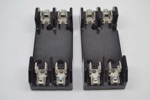 LOT 2 USO H60030 FUSE BLOCK HOLDER 2P POLE 600V-AC 30A AMP B370506