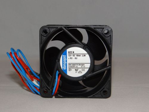 Brand New No. 86K9902 Ebm Papst 622H Axial Fan 60Mm 12Vdc 60mm x 60mm x 25mm