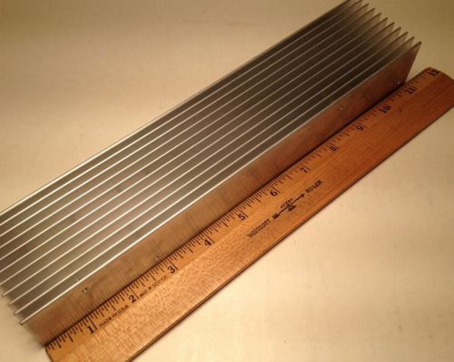 3x Large Reclaimed Extruded Aluminum Heatsink 11&#034;x2 1/2&#034; X1 1/2&#034; *READ &amp; Photos*