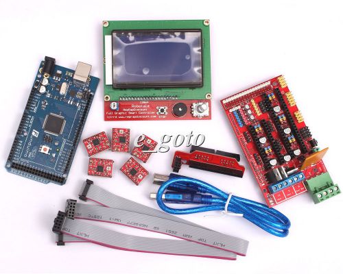 Ramps 1.4 mega2560 r3 kit lcd12864 a4988 motor driver reprap 3d printer kit for sale